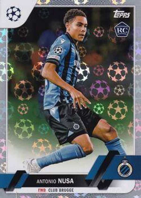 Antonio Nusa - Club Brugge KV - Topps UEFA Club Competitions 2022/23 Starball Foil #140
