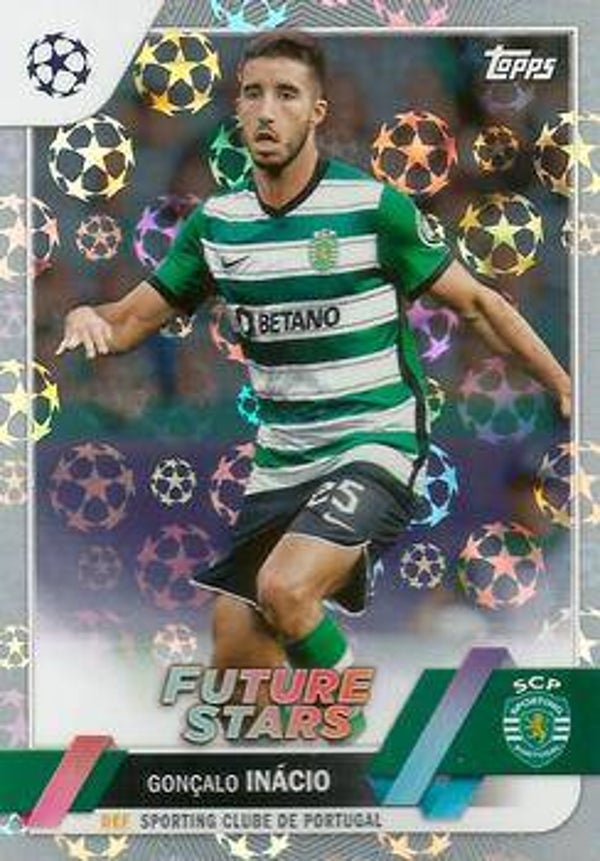 Gonçalo Inácio FS - Sporting Clube de Portugal – Topps UEFA Club Competitions 2022/23 Starball Foil #160