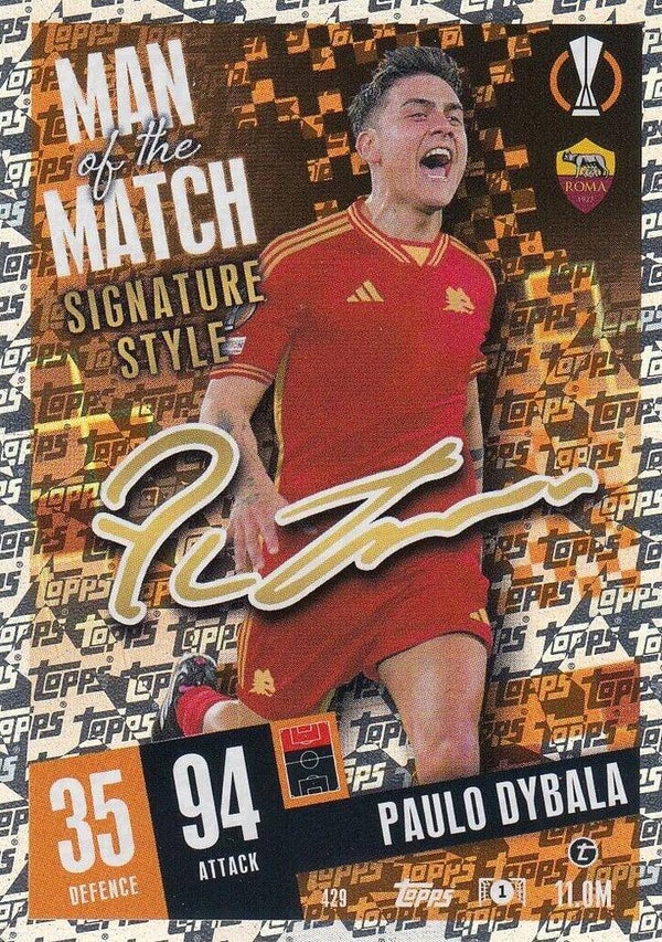 429 - Paulo Dybala - Man of the Match Signature Style  - MACL23/24