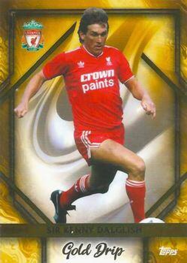 Sir Kenny Dalglish – Gold Drip – 2023-24 Topps Liverpool FC Team Set #49
