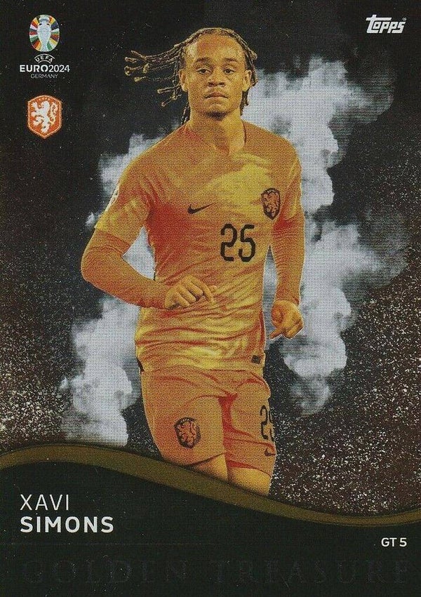 GT 5 - Xavi Simons  - Golden Treasure - TOPPS UEFA EURO 2024 Match Attax