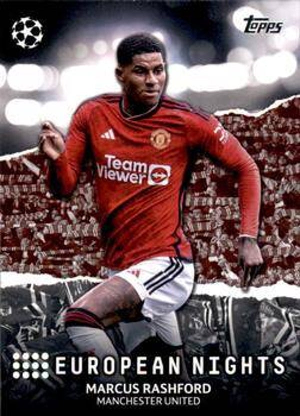 EN-19 - Marcus Rashford - Manchester United - European Nights - 2023-24 Topps UEFA Club Competitions
