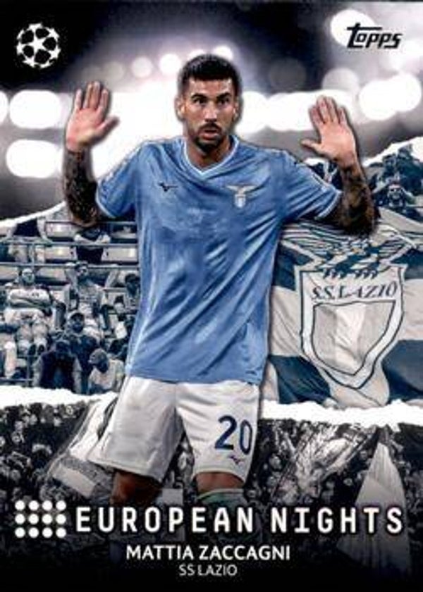 EN-27 - Mattia Zaccagni - Lazio - European Nights - 2023-24 Topps UEFA Club Competitions