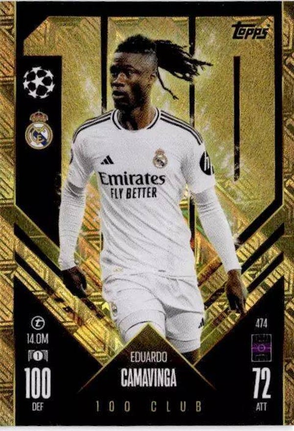474 - Eduardo Camavinga - 100 Club  -Topps Match Attax Champions League 2024/2025