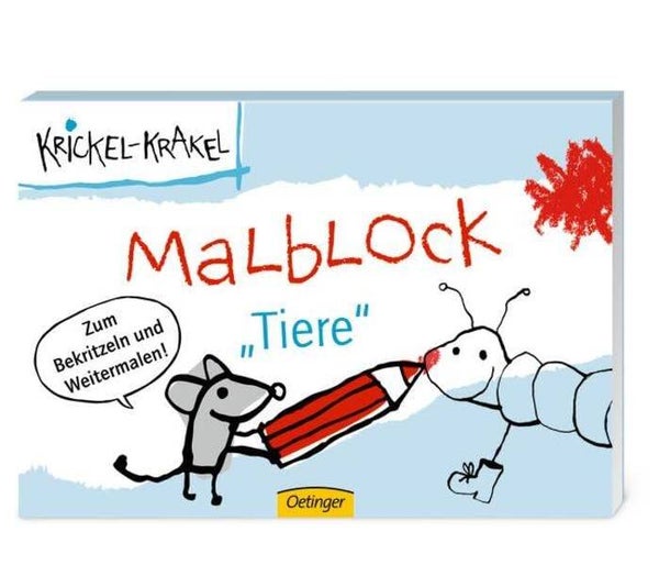 Krickel-Krakel Malblockbuch Tiere