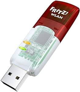 AVM FRITZ!WLAN Stick N (300 Mbit/s, WPA2/WPA, 9g, deutschsprachige Version) rot/weiß