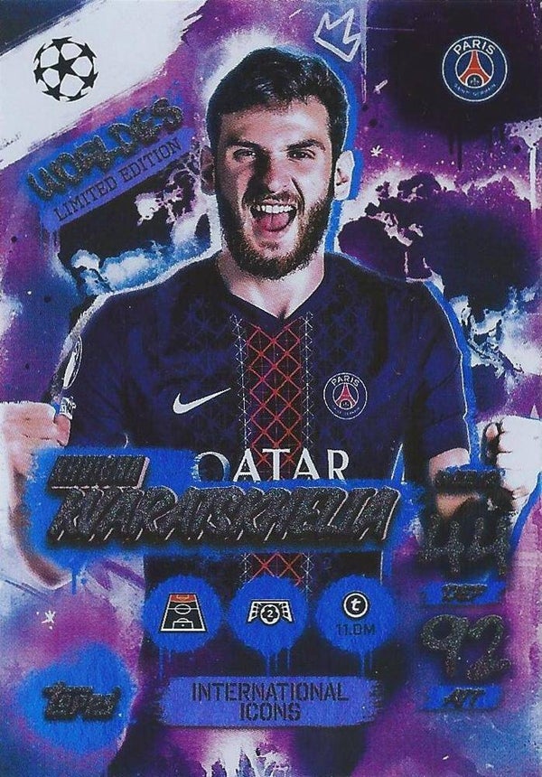 WLE12 - Khvicha Kvaratskhelia - Worldies Limited Edition  - Topps Match Attax Champions League 2025/26