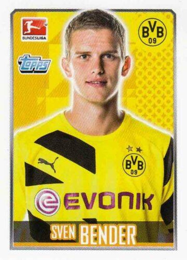 Topps Bundesliga 2014/15 - Sticker 58 - Sven Bender