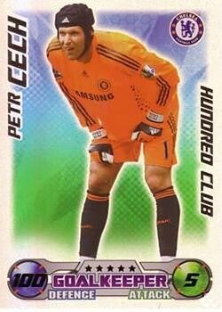 Petr Čech – Chelsea FC – Topps Match Attax Premier League 2008/2009 – 100 Club