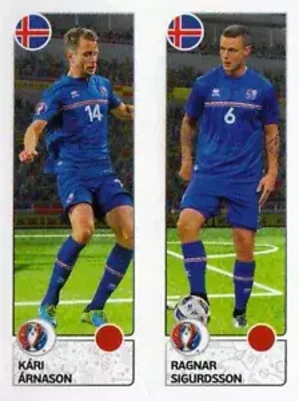 Sticker 605 - Kari arnason - Ragnar Sigurdsson - EM 2016