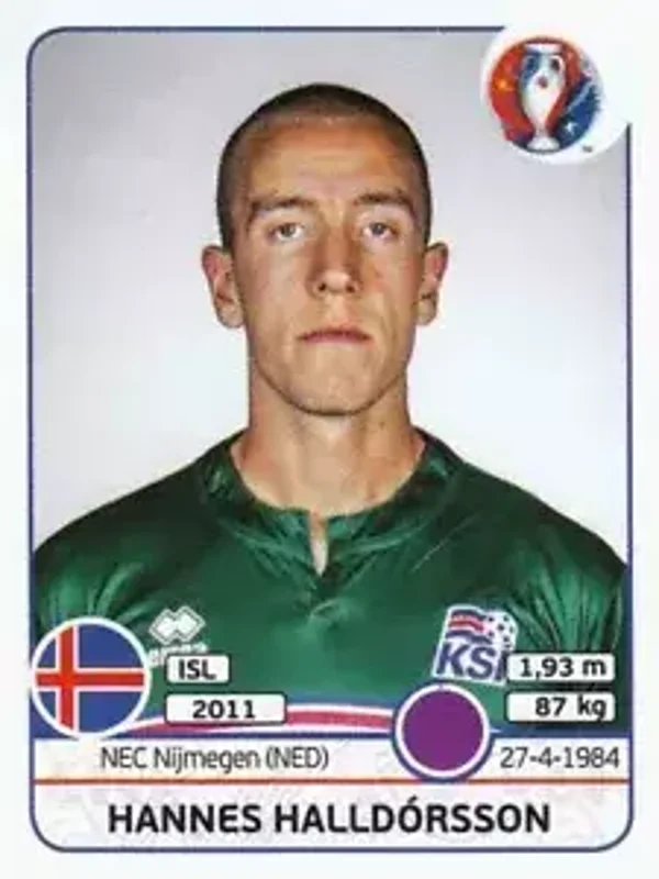 Sticker 609 - Hannes Halldorsson - EM 2016
