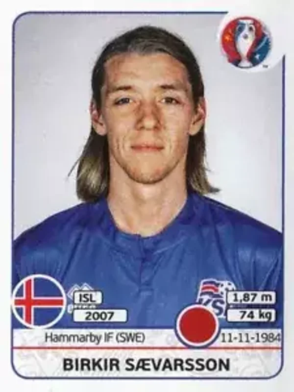 Sticker 611 - Birkir Saevarsson - EM 2016