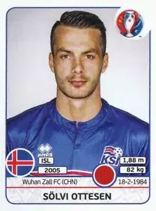 Sticker 613 - Sölvi Ottesen - EM 2016