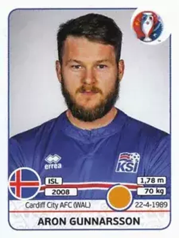 Sticker 619 - Aron Gunnarsson - EM 2016