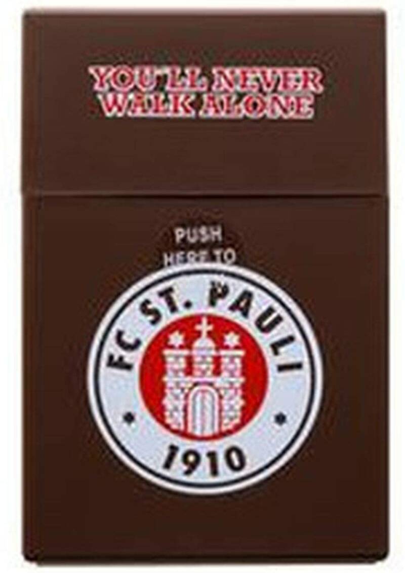 FC St. Pauli Zigarettenbox braun