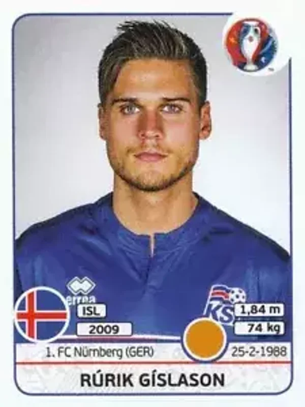 Sticker 620 - Rurik Gislason - EM 2016