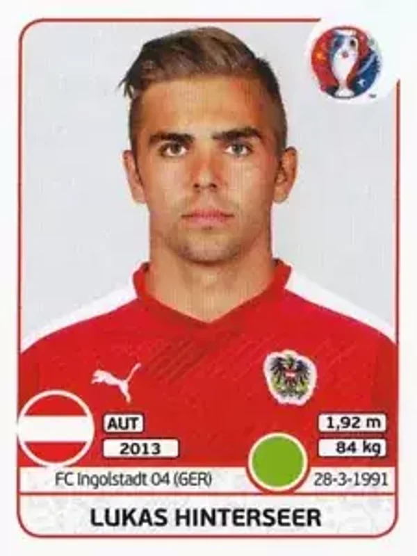 Sticker 645 - Lukas Hinterseer - EM 2016
