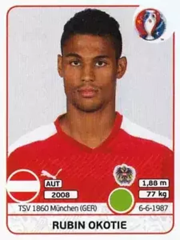 Sticker 646 - Rubin Okotie - EM 2016