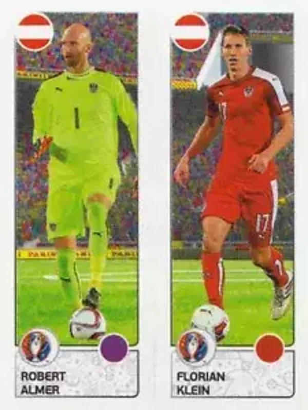 Sticker 650 - Robert Almer - Florian Klein - EM 2016
