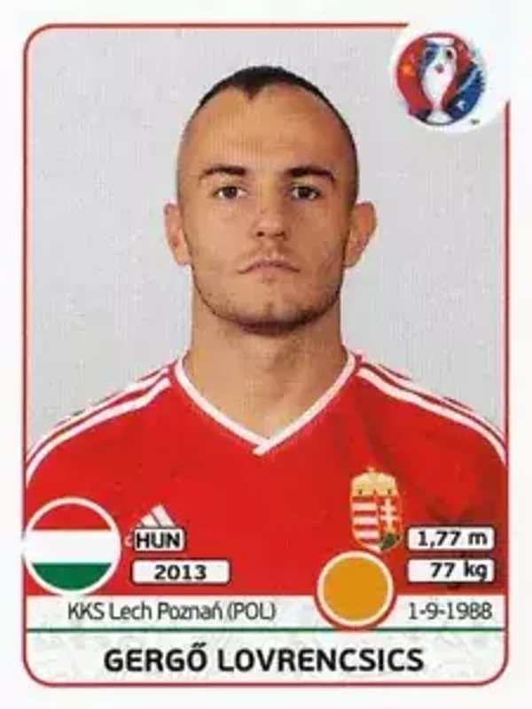 Sticker 675 - Gergo Lovrencsics - EM 2016