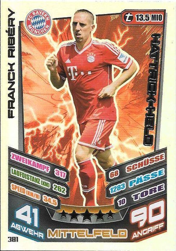 381 - Franck Ribery - Hattrick Helden - MABL13/14