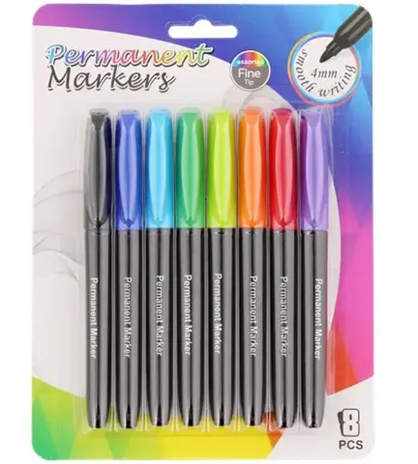 Permanent Marker Fein 8 Stück