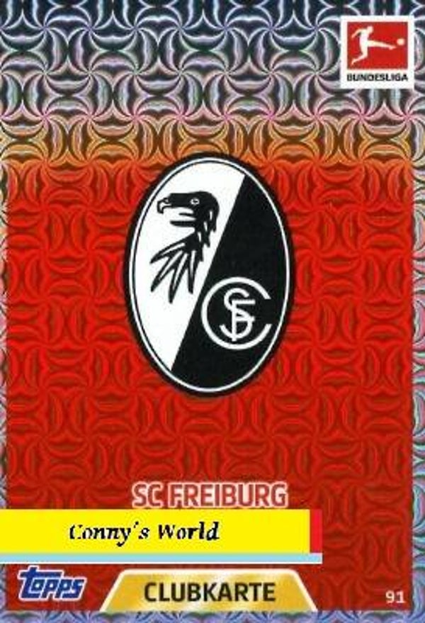 MA-17/18 -  91 - SC Freiburg - Clubkarte