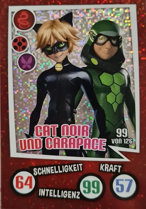 Miraculous Sammelkarte Aldi 2023 Glitzerkarte Nr. 99
