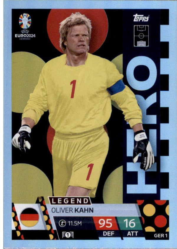 GER 1 - Oliver Kahn - Hero - TOPPS UEFA EURO 2024 Match Attax