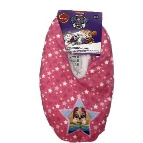 PAW Patrol Hüttenschuhe – Kuschelige Hausschuhe – Pink