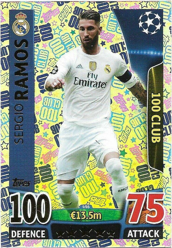 496 - Sergio Ramos - 100 Club - Champions League 2015/16