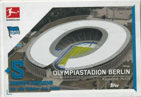 344.  Olympiastadion (Hertha BSC) - Stadion Karten - Match Attax 2021/22 Bundesliga