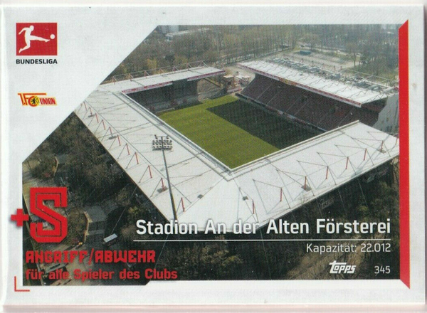 345.  An der alten Försterei (1.FC Union Berlin) - Stadion Karten - Match Attax 2021/22 Bundesliga