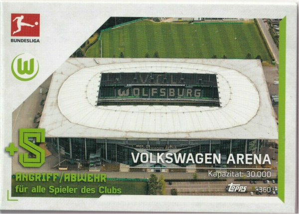 360.  Volkswagen Arena (VfL Wolfsburg) - Stadion Karten - Match Attax 2021/22 Bundesliga