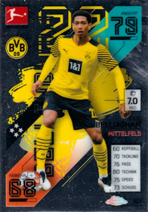 BC1.  Jude Bellingham - Bundesliga Chrome - Match Attax 2021/22 Bundesliga