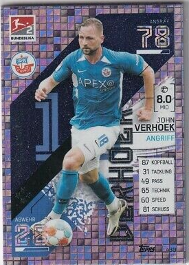 430.  John Verhoek - Matchwinner - Match Attax 2021/22 Bundesliga
