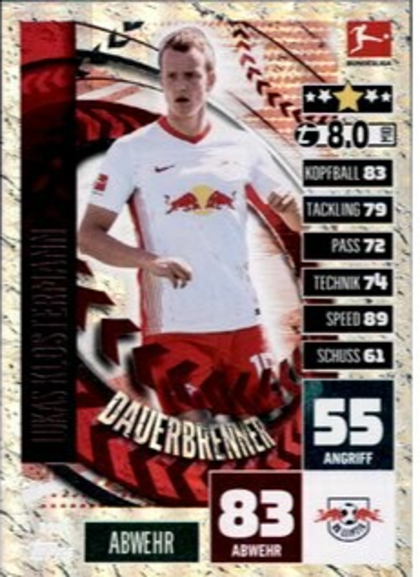 398 - Lukas Klostermann - Dauerbrenner - Match Attax Bundesliga 20/21