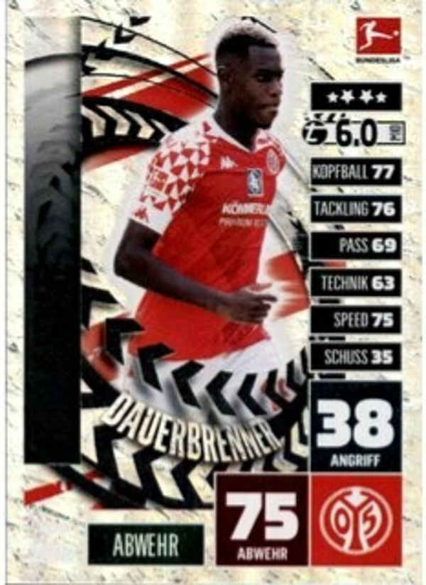 400 - Moussa Niakhate  - Dauerbrenner - Match Attax Bundesliga 20/21