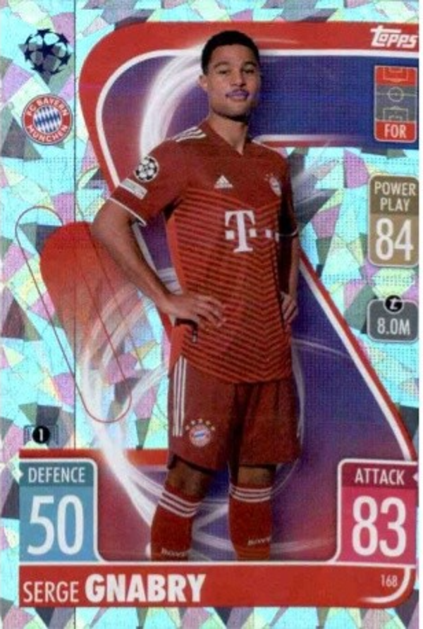 168.  Serge Gnabry (FC Bayern München) - Crystal Parallel - MACL21/22