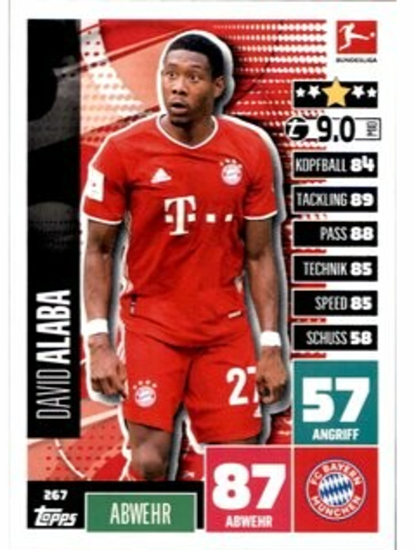 267 - David Alaba - Basiskarte - 2020/2021
