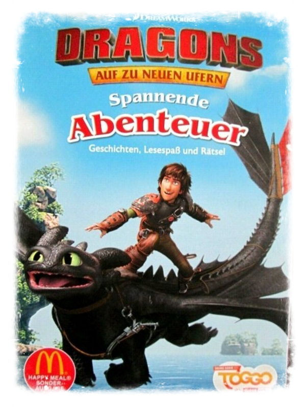 Mc Donalds Happy Meal Buch 2019 "Dragons auf zu neuen Ufern ."