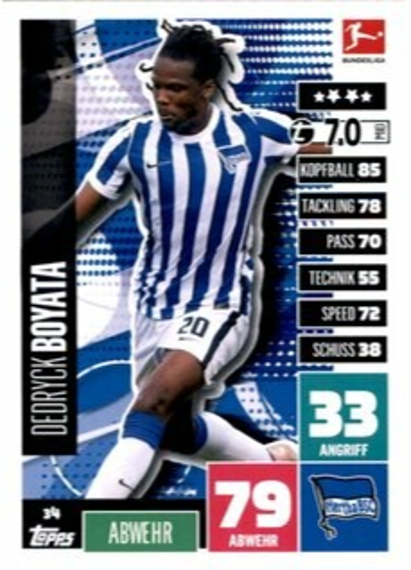 34 - Dedryck Boyata - Basiskarte - 2020/2021