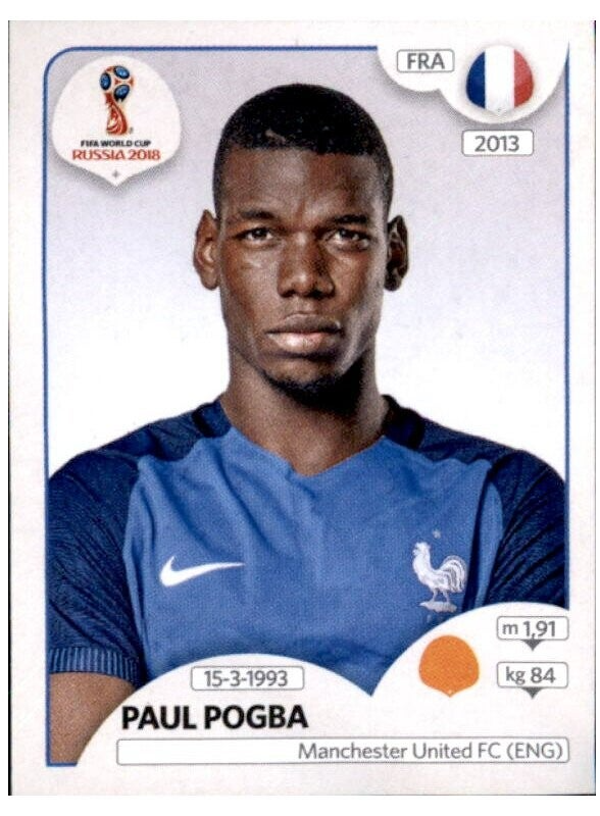 Panini WM 2018 - Sticker 205 - Paul Pogba - Frankreich