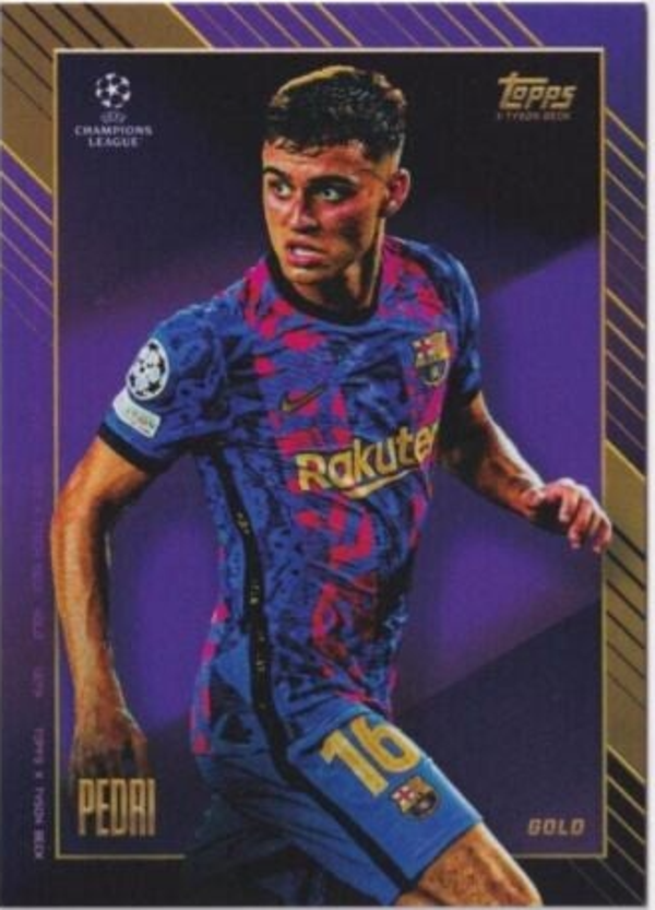 Pedri  - Gold - 2021 topps gold x tyson beck - (Art.59)