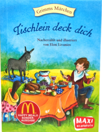 Buch - Tischlein deck dich - Grimms Märchen - McDonalds Happy Meal Sonderausgabe