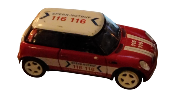 Schuco Mini Cooper „Sperr-Notruf“