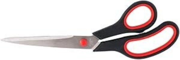 D.RECT Sg-250 25cm Edelstahl Schneidschere für Papier und Tapes, Gummigriff Schulschere Schere für Einsatz in Zuhause, Schule und Büro