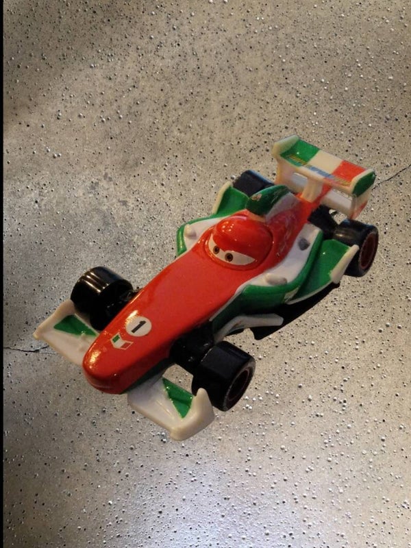 Mattel Disney Cars 2 – Francesco Bernoulli Diecast-Modell (1:55) – Startnummer 1