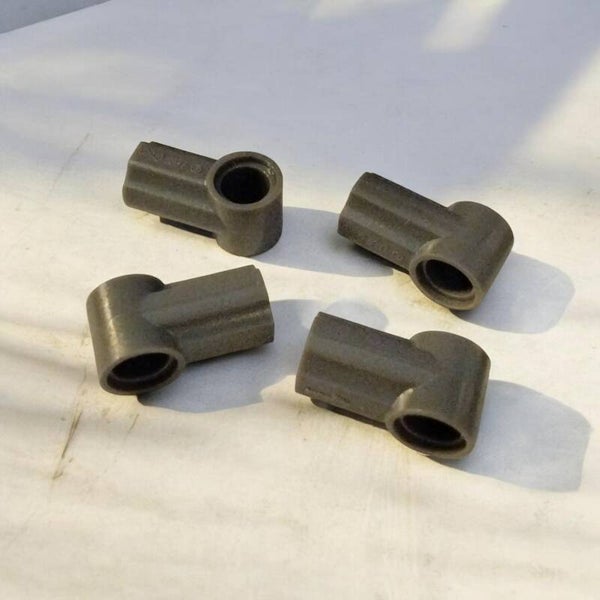 4er-Set LEGO® Technic Achs- und Pin-Verbinder #2 (Design ID: 32034) – Dunkelgrau