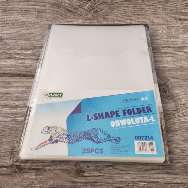 Heftumschläge D.RECT A4 transparent, 25 Stück